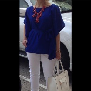 Cobalt  blue blouse XS